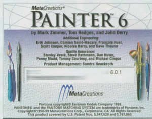MetaCreations Painter v6.0.3