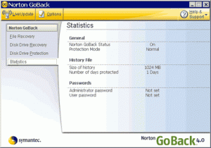 Symantec Norton GoBack v4.0