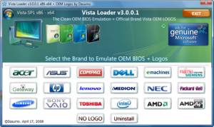 Vista Loader 3.0.0.1  OEM  Windows Vista SP1